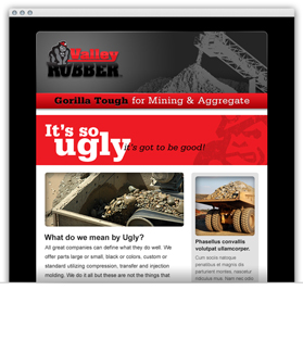 Valley Rubber email newsletter