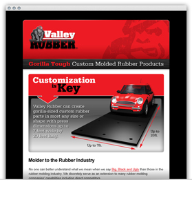 Valley Rubber email newsletter