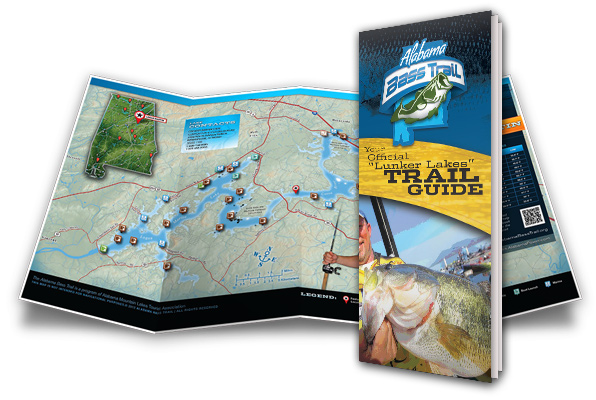 Lunker Lake Trail Guide brochure illustration