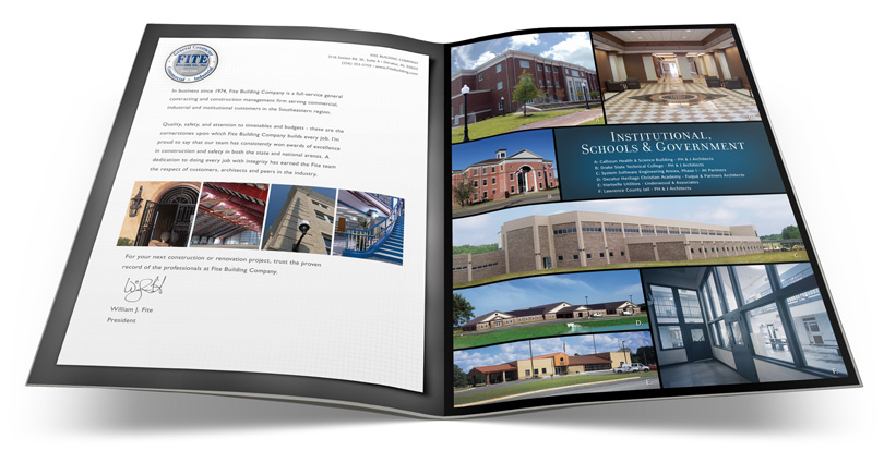 Fite Building brochure spread