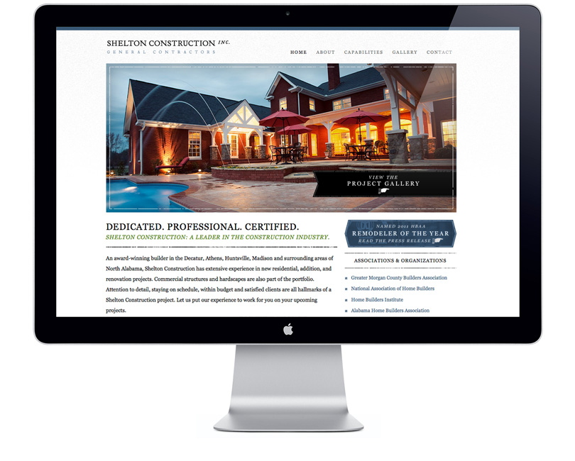 SheltonConstruction.net home page