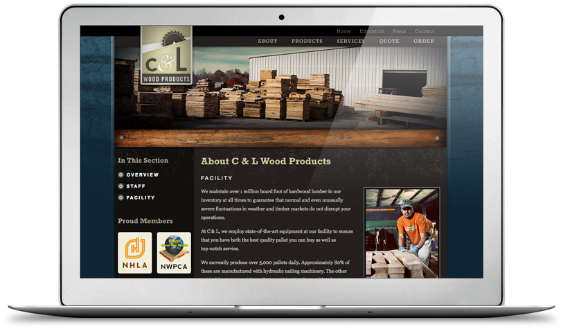 CLWoodProducts.com about page