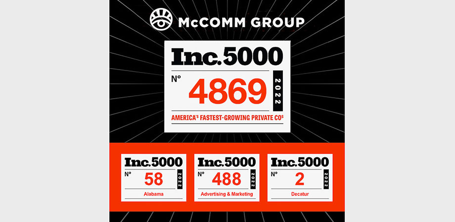 McComm Group makes Inc. 5000 fastest growing companies list McComm Group makes Inc. 5000 fastest growing companies list